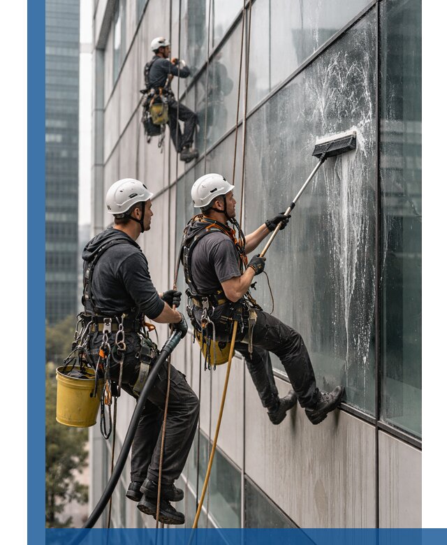 Профессиональная высотная мойка фасадов зданий в Кимрах