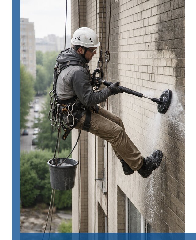 Очистка фасада от копоти в Кимрах профессионально и безопасно