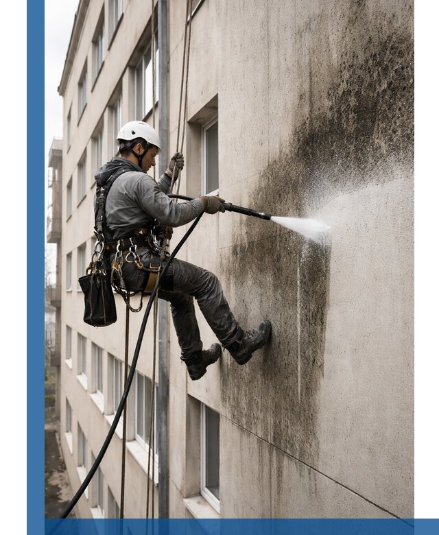 Профессиональная очистка фасадов от плесени в Кимрах