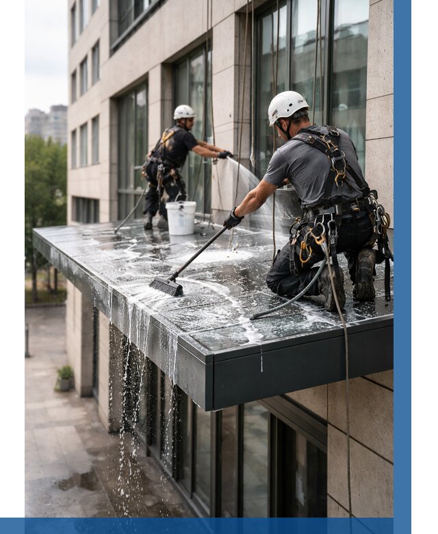 Мойка козырьков и навесов в Кимрах от 3654 р. | ВЫСОТНИК-Кмы