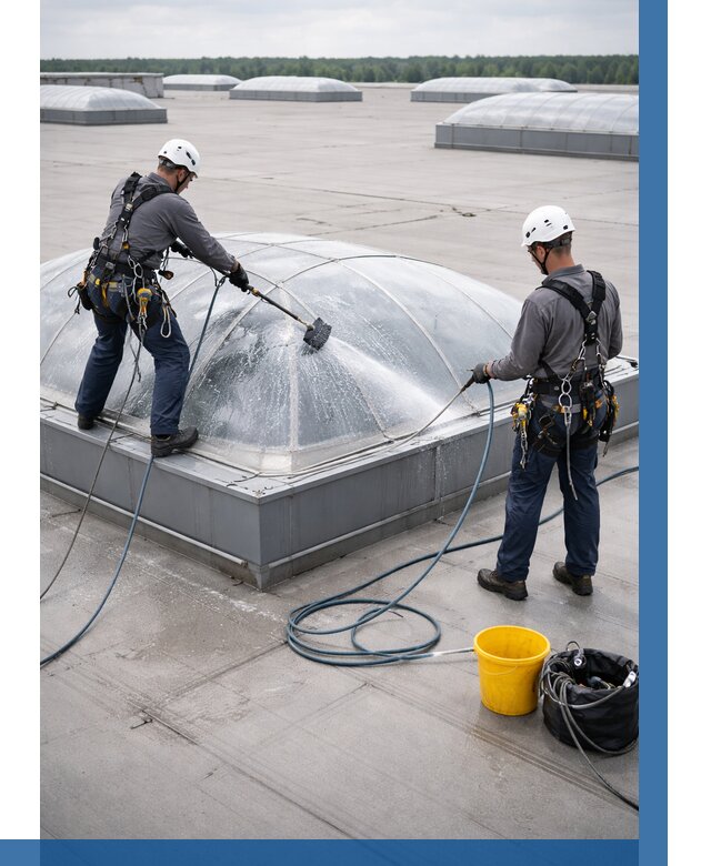 Мойка зенитных фонарей в Кимрах, заказать от 4698 р. | ВЫСОТНИК-Кмы