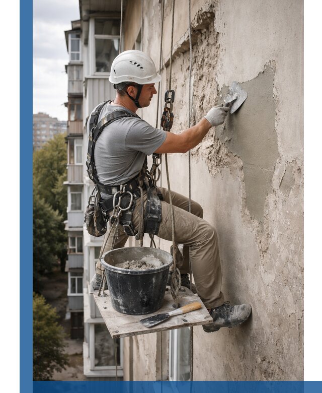 Восстановление фасадной штукатурки в Кимрах с гарантией качества