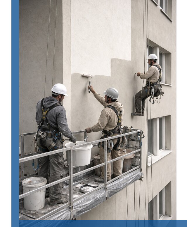 Покраска оштукатуренного фасада в Кимрах под ключ с гарантией