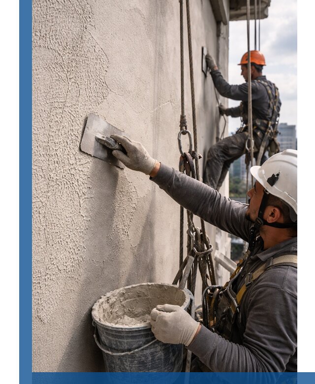 Декоративная штукатурка фасада с утеплением и защитой в Кимрах