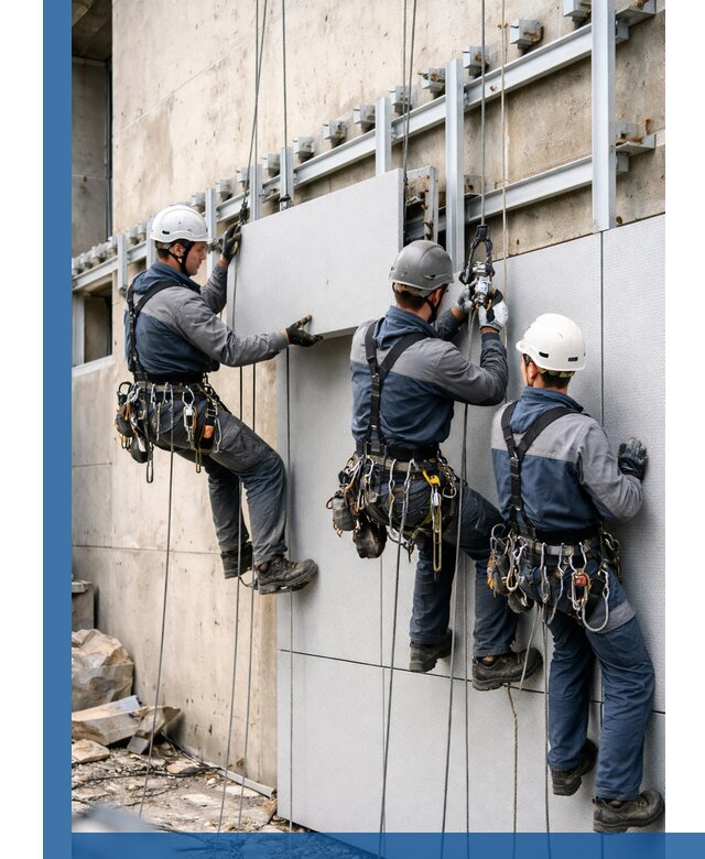 Монтаж вентилируемого фасада в Кимрах под ключ с гарантией качества