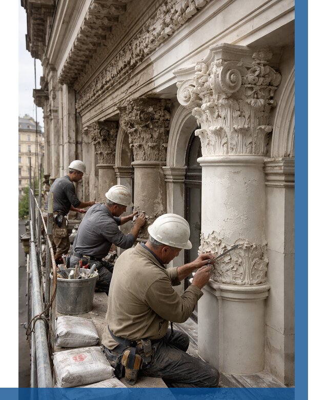 Реставрация фасадной лепнины в Кимрах от 2610 р. | ВЫСОТНИК-Кмы