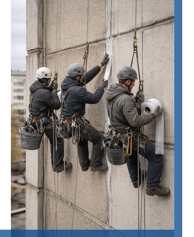 Ремонт межпанельных швов в Кимрах от 783 р. | ВЫСОТНИК-Кмы