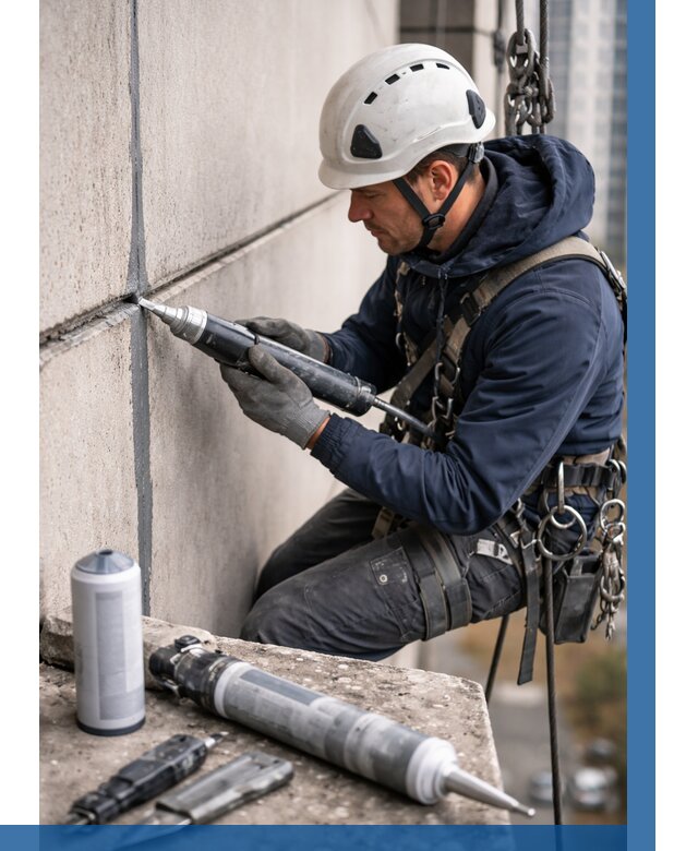 Вторичная герметизация швов в Кимрах от 470 р. | ВЫСОТНИК-Кмы