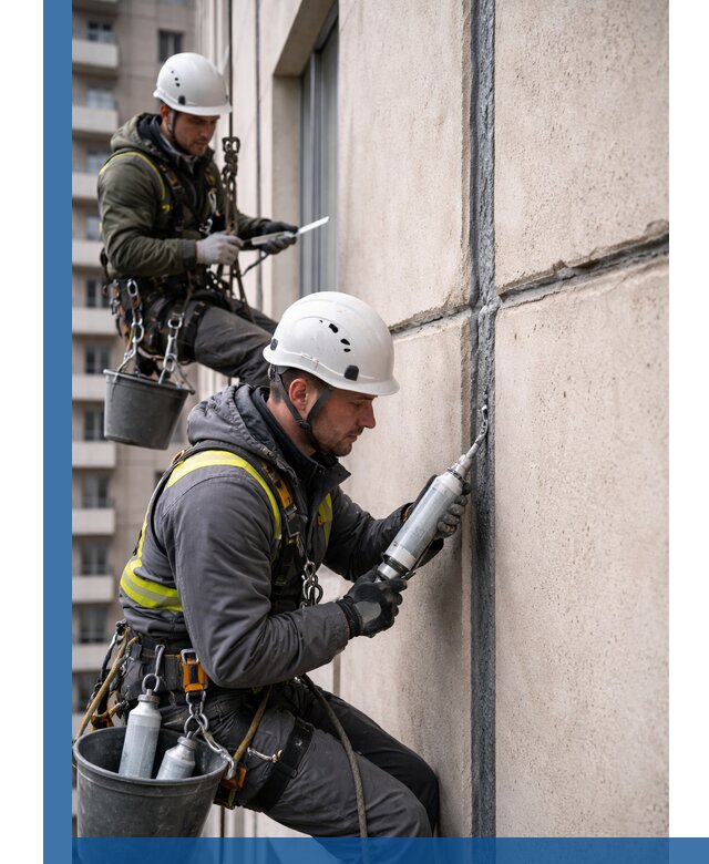 Герметизация деформационных швов фасада в Кимрах качественно