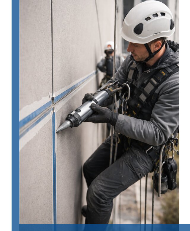 Герметизация стыков фасадных панелей в Кимрах качественно и быстро