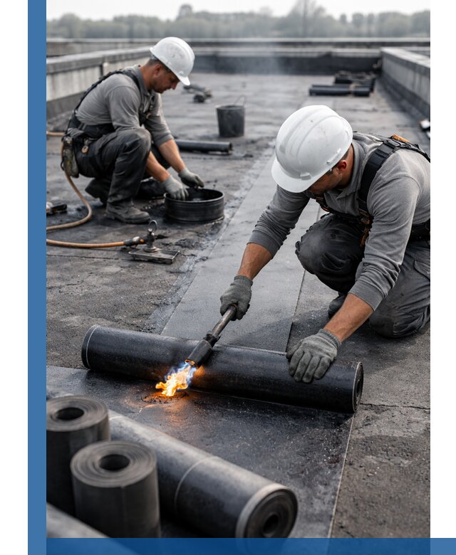 Ремонт рулонной кровли в Кимрах герметизация и восстановление