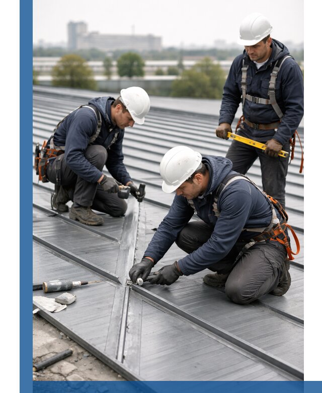 Ремонт фальцевой кровли в Кимрах срочно и качественно