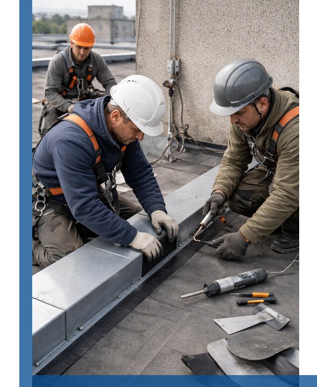 Ремонт кровельных примыканий в Кимрах профессионально