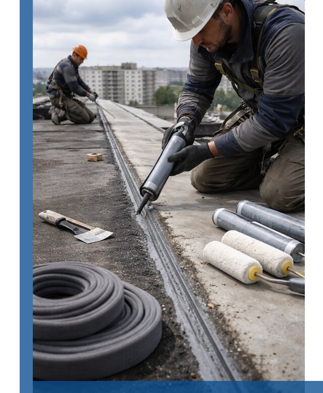 Герметизация швов кровли в Кимрах с гарантией герметичности