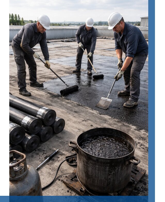 Гидроизоляция кровли мастикой в Кимрах от 626 р. | ВЫСОТНИК-Кмы