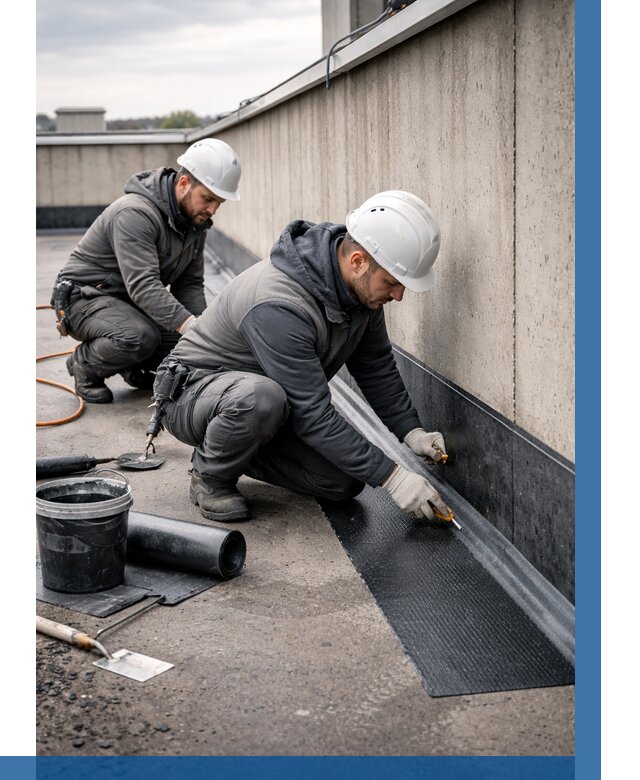 Гидроизоляция примыканий на кровле в Кимрах от 940 р. | ВЫСОТНИК-Кмы