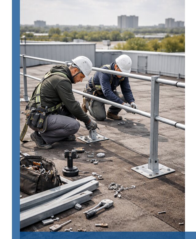 Монтаж кровельного ограждения в Кимрах под ключ с гарантией