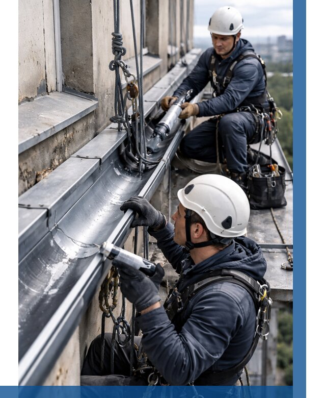 Ремонт водосточных желобов в Кимрах от 6785 р. | ВЫСОТНИК-Кмы