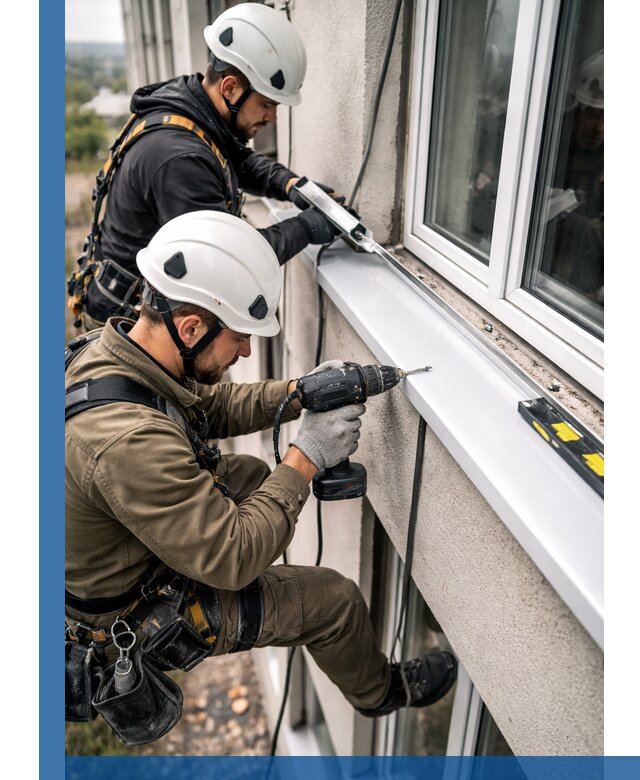 Профессиональный монтаж оконных отливов и отведения воды в Кимрах