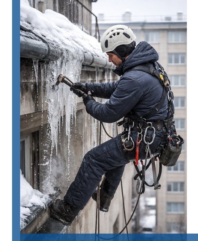Удаление наледи и чистка водостоков в Кимрах оперативно и безопасно