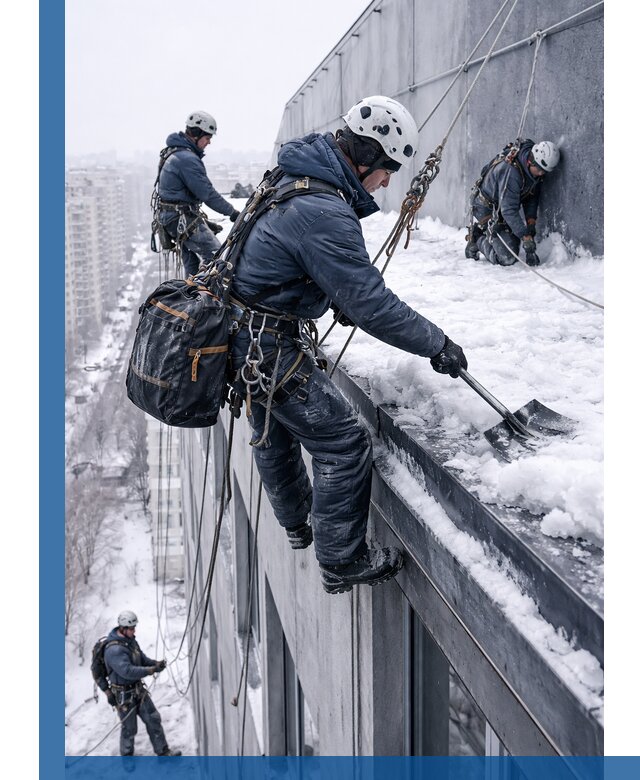 Абонентское обслуживание кровли зимой в Кимрах регулярный уход