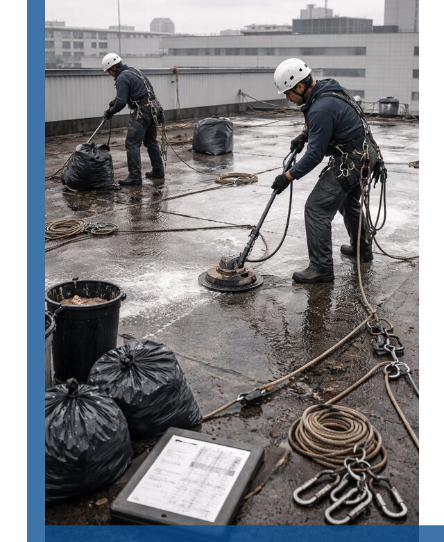 Плановая очистка кровли по графику в Кимрах для безопасности