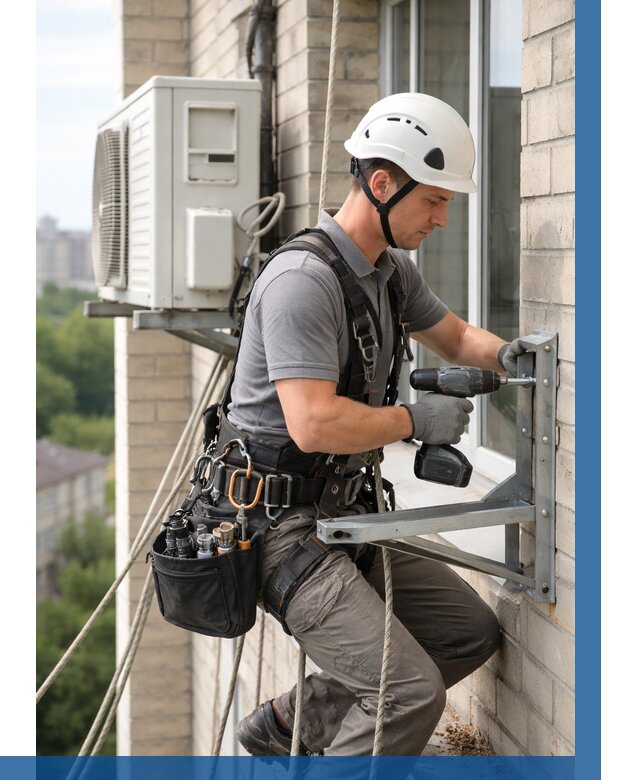 Установка кронштейнов кондиционера в Кимрах от 3654 р. | ВЫСОТНИК-Кмы