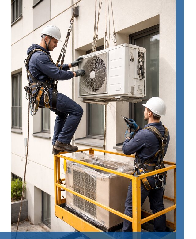 Демонтаж внешнего блока кондиционера в Кимрах от 3654 р. | ВЫСОТНИК-Кмы