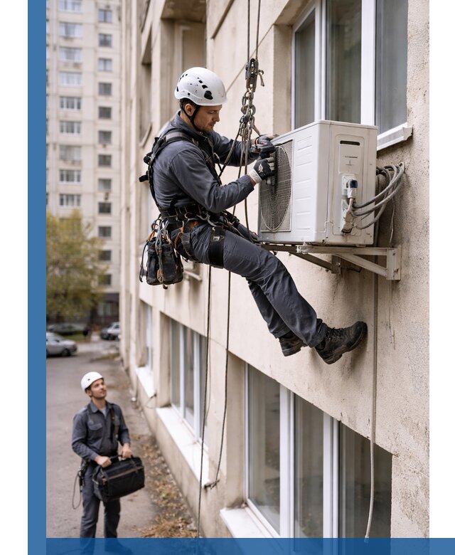 Демонтаж внешнего блока кондиционера в Кимрах профессионально