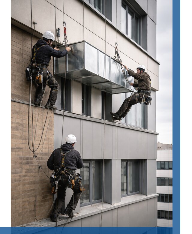 Монтаж воздуховодов на фасаде в Кимрах от 1566 р. | ВЫСОТНИК-Кмы