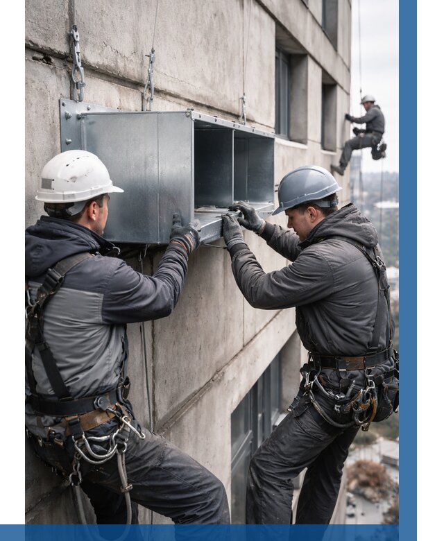 Монтаж вентиляционных коробов в Кимрах от 3132 р. | ВЫСОТНИК-Кмы