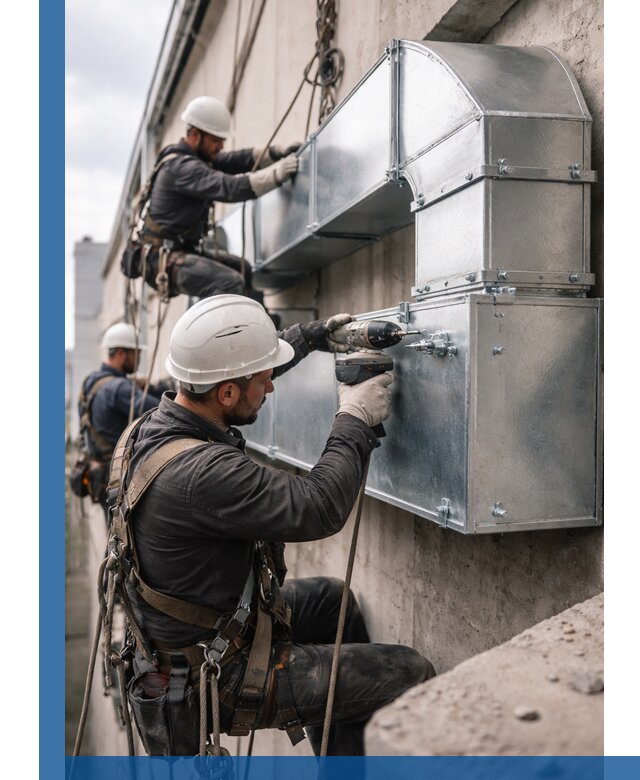 Профессиональный монтаж вентиляционных коробов в Кимрах под ключ