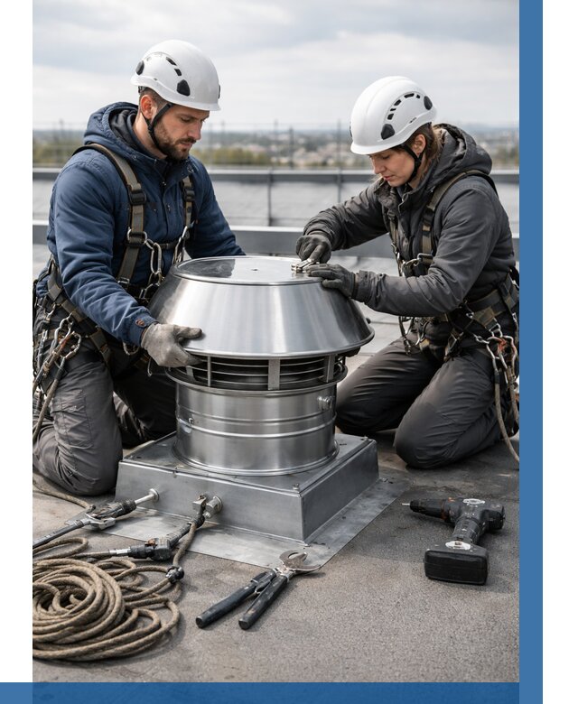 Установка дефлекторов на кровле в Кимрах от 4698 р. | ВЫСОТНИК-Кмы