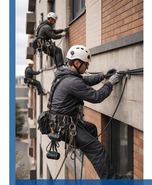 Крепление кабеля на фасаде монтаж и крепеж в Кимрах