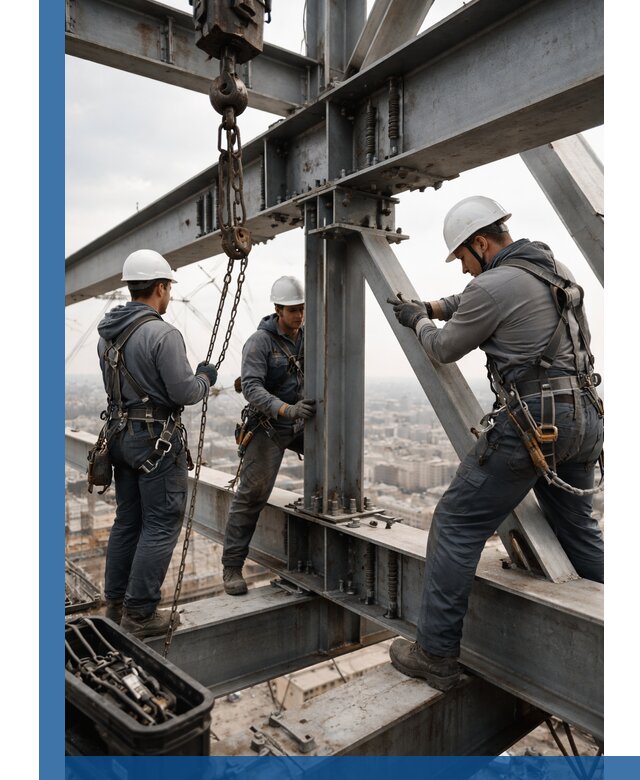 Профессиональный монтаж металлоконструкций на высоте в Кимрах