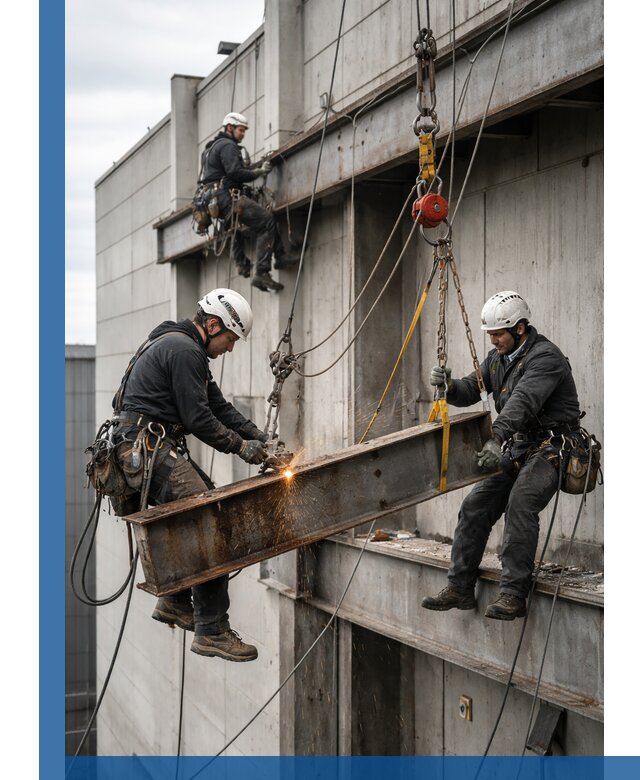 Демонтаж металлоконструкций на высоте в Кимрах под ключ