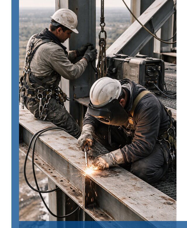 Высотные сварочные работы в Кимрах для промышленных объектов