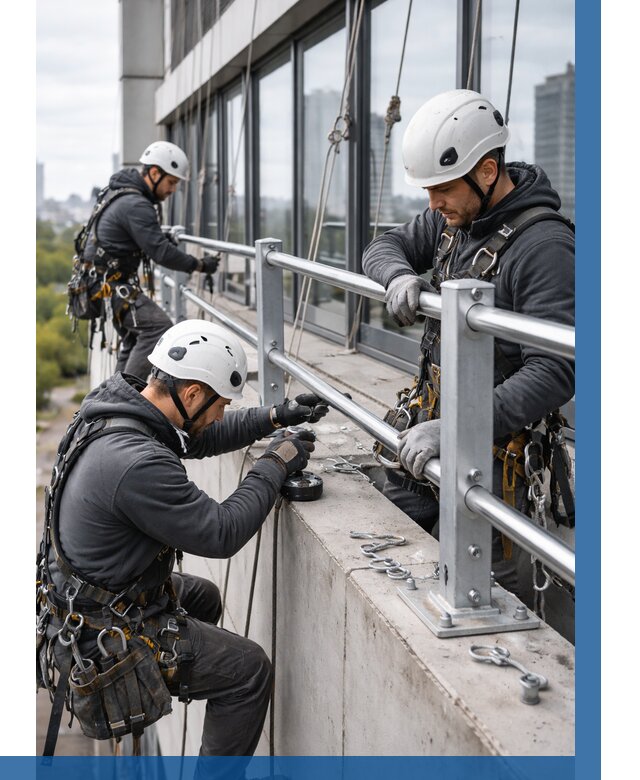 Монтаж ограждений на высоте в Кимрах, от 1253 р. | ВЫСОТНИК-Кмы