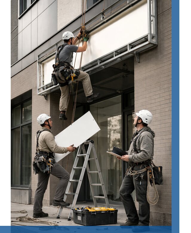 Монтаж светового короба в Кимрах от 6785 р. | ВЫСОТНИК-Кмы