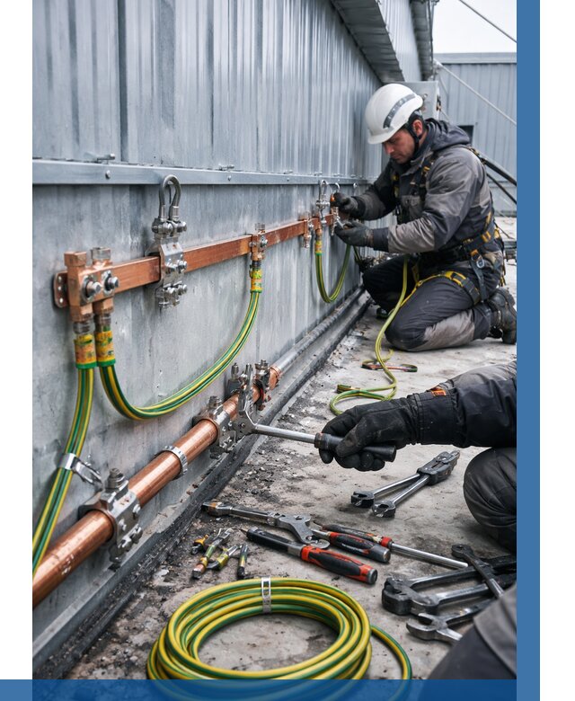 Монтаж заземления здания в Кимрах от 26098 р. | ВЫСОТНИК-Кмы