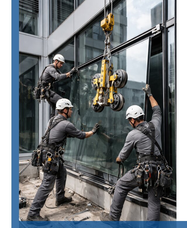 Структурное остекление фасадов в Кимрах монтаж и обслуживание