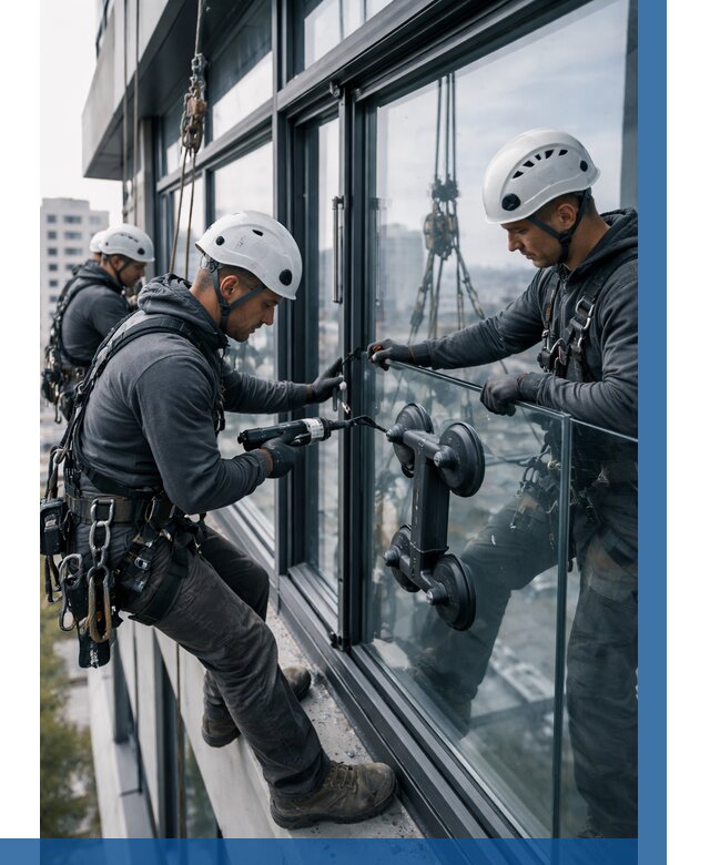 Витражное остекление зданий в Кимрах от 3654 р. | ВЫСОТНИК-Кмы