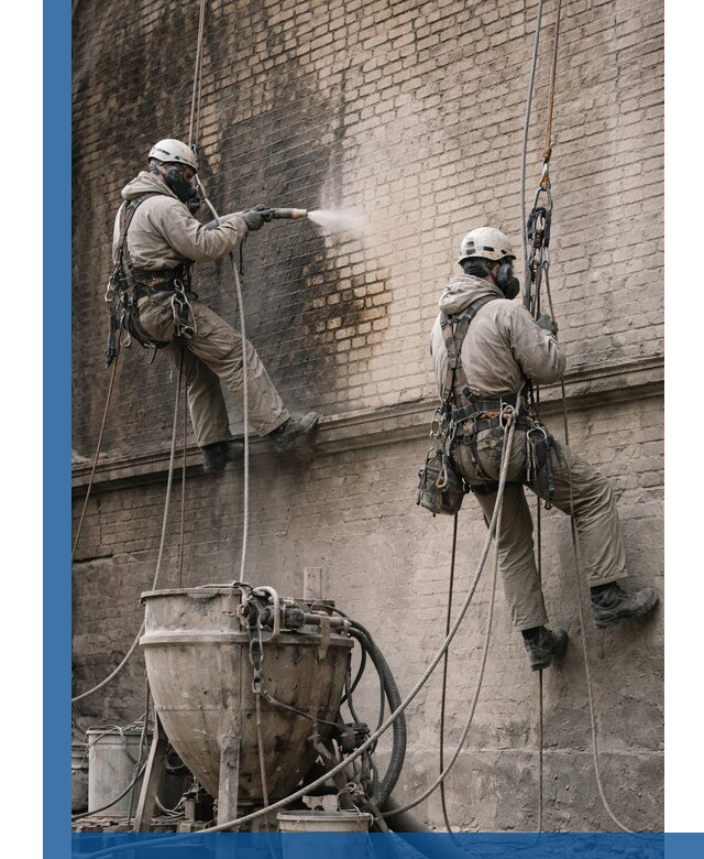 Пескоструйная очистка фасадов в Кимрах профессионально