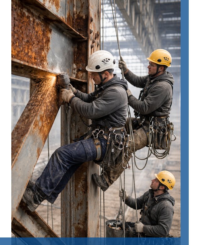 Зачистка металла от ржавчины в Кимрах от 365 р. | ВЫСОТНИК-Кмы