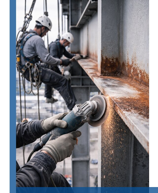 Зачистка металла от ржавчины и подготовка поверхностей в Кимрах