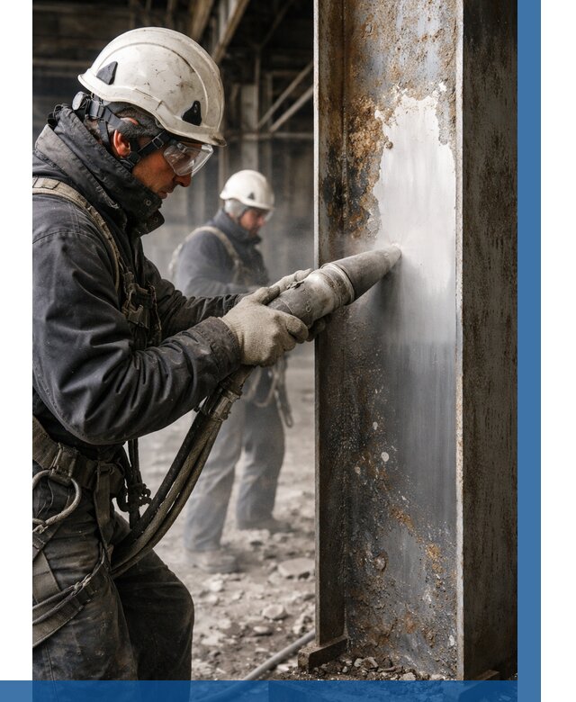 Удаление старой краски с металла в Кимрах от 470 р. | ВЫСОТНИК-Кмы