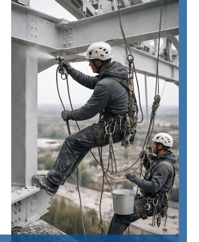 Покраска металлоконструкций на высоте в Кимрах 365 р |ВЫСОТНИК-Кмы