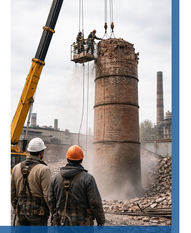 Демонтаж дымовой трубы в Кимрах от 93951 р. | ВЫСОТНИК-Кмы, смета