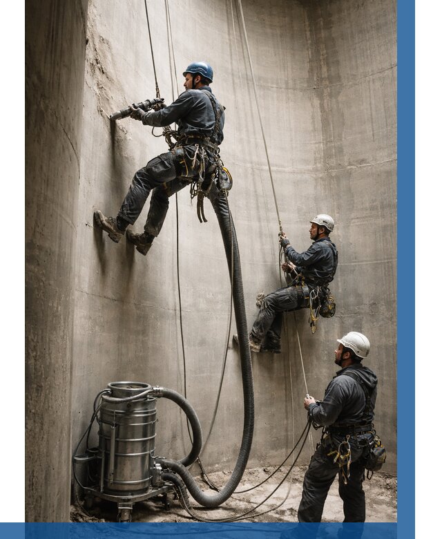 Зачистка силосов в Кимрах от 4698 р. Договор и смета ВЫСОТНИК-Кмы