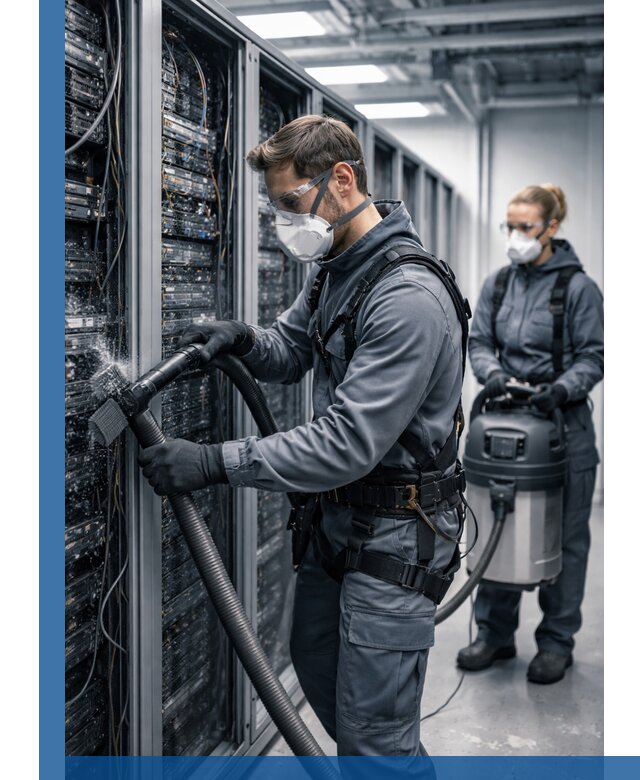 Обеспыливание серверной комнаты в Кимрах, профессиональная очистка